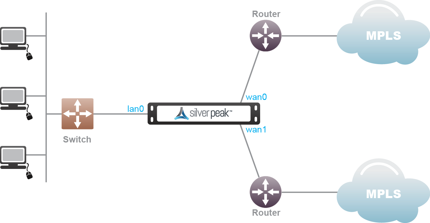 Hensigt Blinke Glæd dig In-Line Router Mode (Dual MPLS)